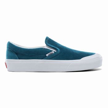 Női Vans Velvet Classic Slip-On TC Tornacipő VA3250689 Kék/Fehér